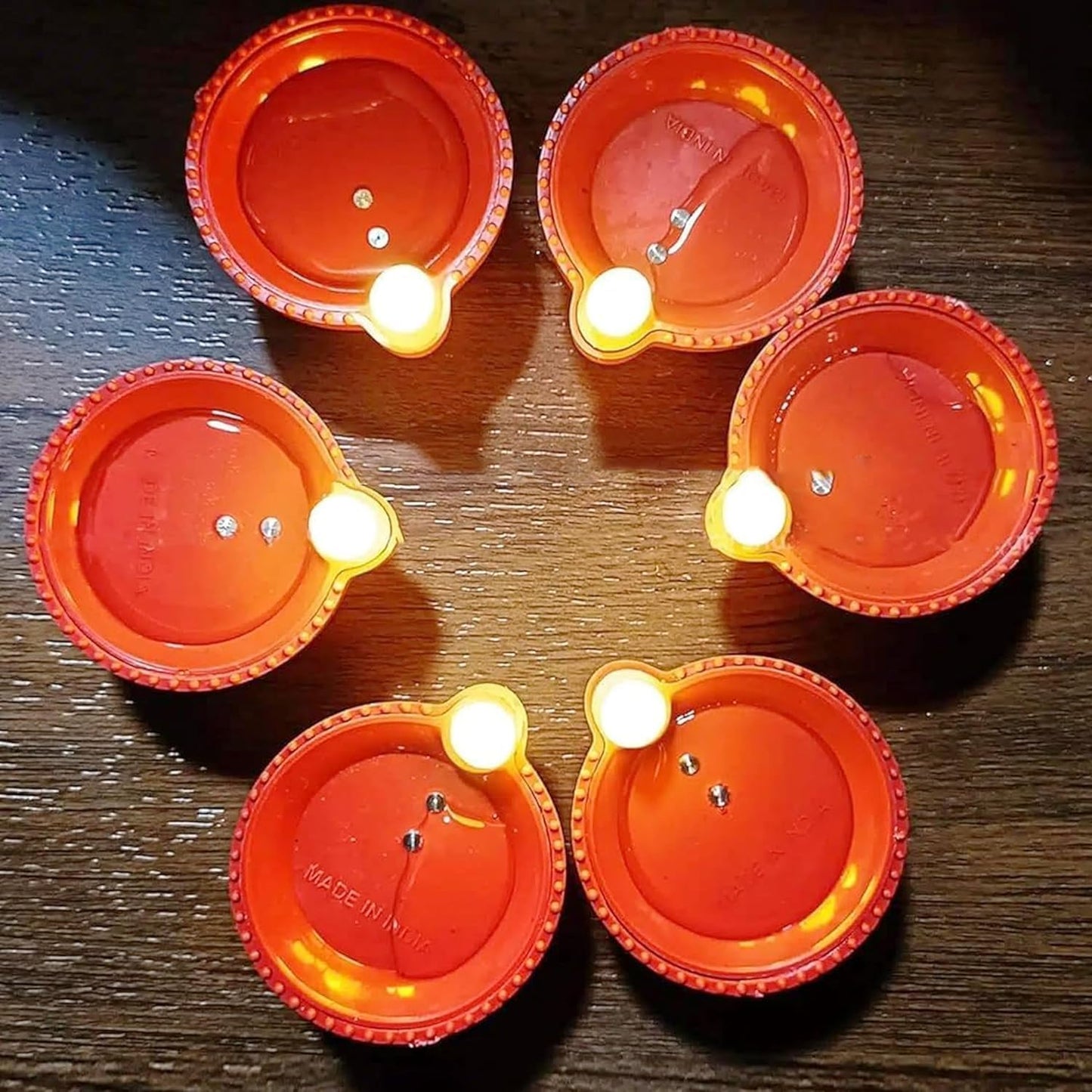 LED Light Water Sensor Diyas Plastic with, Ambient Lights, (Pack of 6/12/18/24)