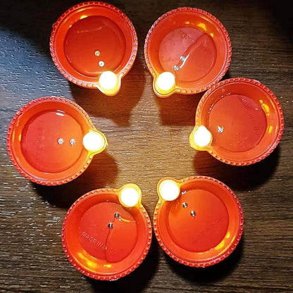 LED Light Water Sensor Diyas Plastic with, Ambient Lights, (Pack of 6/12/18/24)