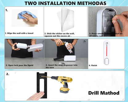 Press Wall-Mounted Dispenser Soap Manual